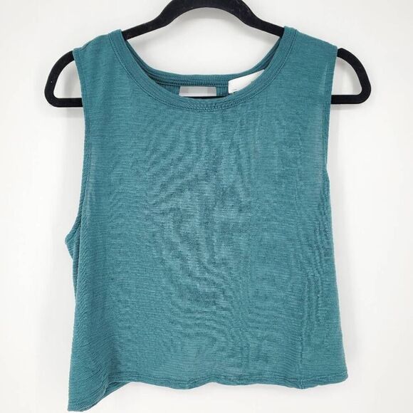 Heatherly NWT Women's Jerash Back Cross Detail Teal Knit Top‎ Size XL - Picture 1 of 6